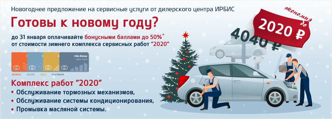 Выгодный зимний сервис с программой ИРБИС БОНУС